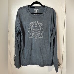 Y2K Third Rail Long Sleeve Graphic Tee Cotton Large